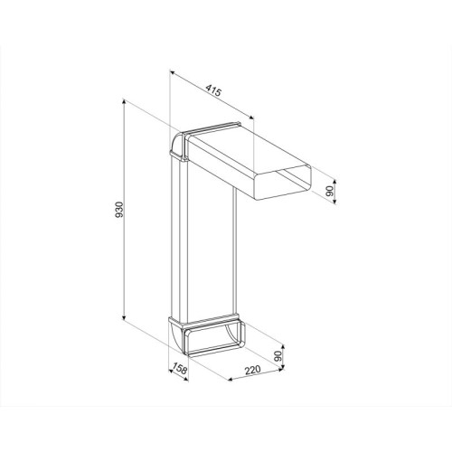 Smeg - Optional Vent Kit For Ducting Out HOBD