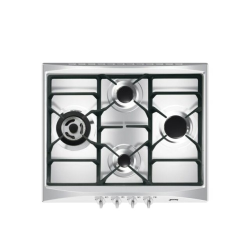 Smeg - Cucina 60cm 4 Burner Gas Hob With Ultra Rapid Burner