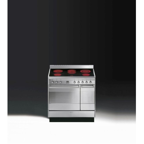 Smeg - Concert 90cm Dual Cavity Ceramic Cooker