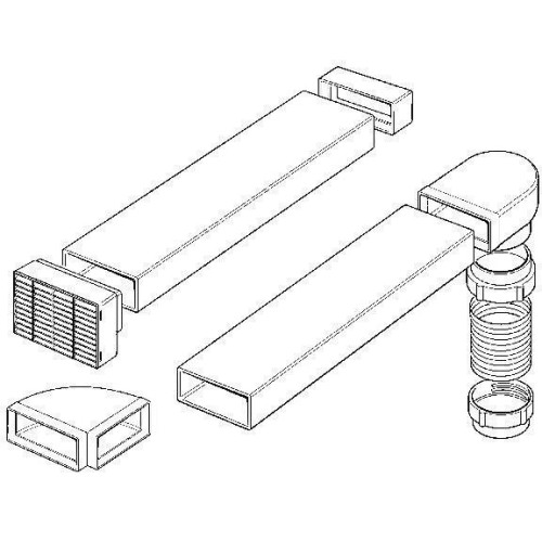 Smeg - Comprehensive Vent Kit For Hoods With 150mm Dia Vent Outlet