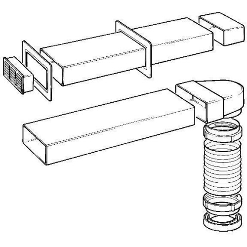 Smeg - Comprehensive Vent Kit For Hoods With 120mm Dia Vent Outlet