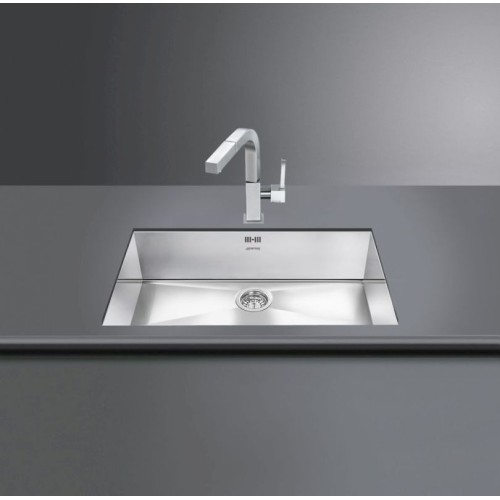 Smeg - Quadra 72cm 1.0B Rectangular Undermount Sink