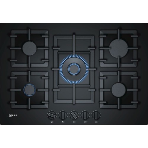 Neff - 75cm 5 Burner Gas On Glass Hob