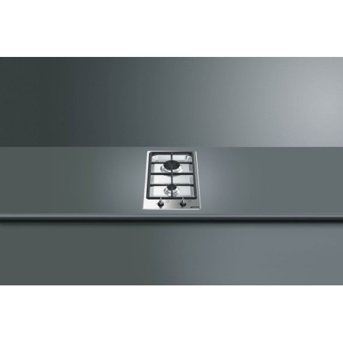 Smeg - Domino 31cm 2 Burner Ultra Low Profile Gas Hob